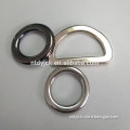 Zinc alloy metal plated D ring ,metal buckle D ring for bag